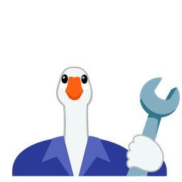 hammer and wrench and goose