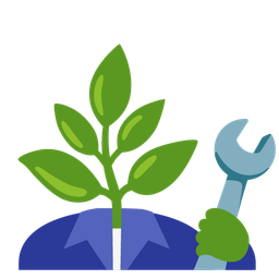 hammer and wrench and herb