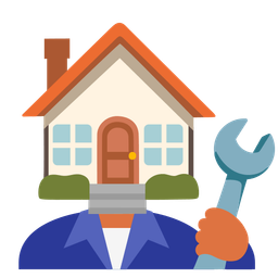 hammer and wrench and house