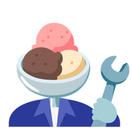 hammer and wrench and ice cream