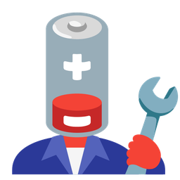 hammer and wrench and low battery