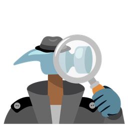 hammer and wrench and magnifying glass tilted right