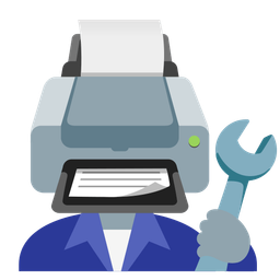 hammer and wrench and printer