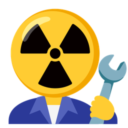 hammer and wrench and radioactive