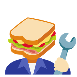 hammer and wrench and sandwich