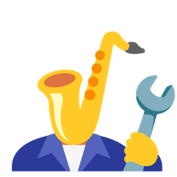 hammer and wrench and saxophone