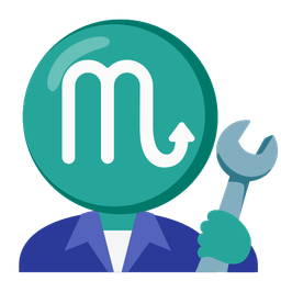 hammer and wrench and Scorpio