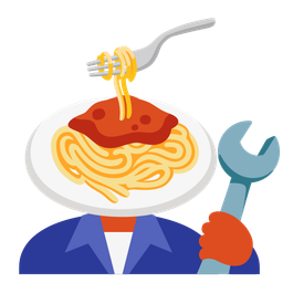 hammer and wrench and spaghetti