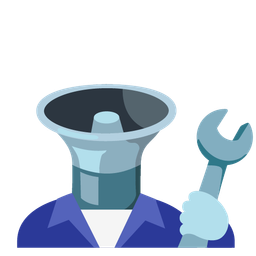 hammer and wrench and speaker low volume