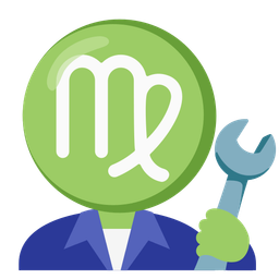 hammer and wrench and Virgo