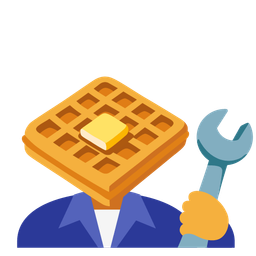 hammer and wrench and waffle