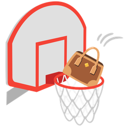 handbag and basketball