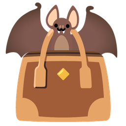 handbag and bat