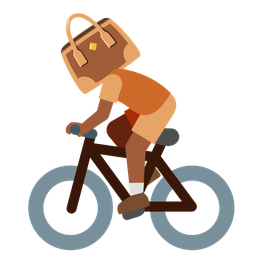 handbag and bicycle
