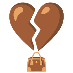 handbag and broken heart