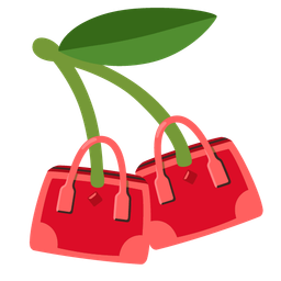 handbag and cherries
