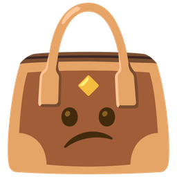 handbag and confused face
