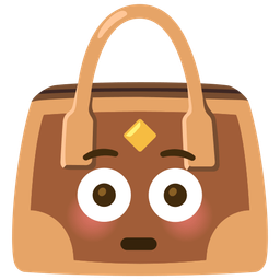 handbag and flushed face