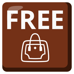 handbag and FREE button