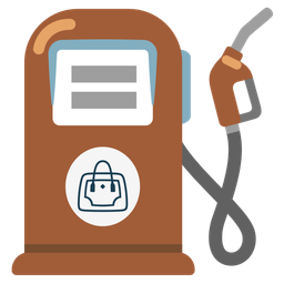 handbag and fuel pump