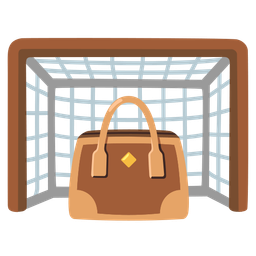 handbag and goal net