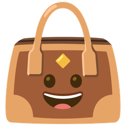 Handbag and Grinning face