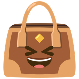 Handbag and Grinning squinting face