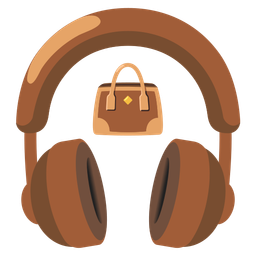 handbag and headphone