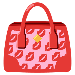 handbag and kiss mark