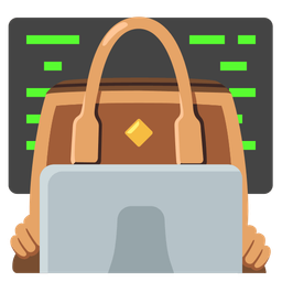 handbag and laptop