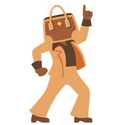 handbag and mirror ball