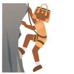 handbag and mountain