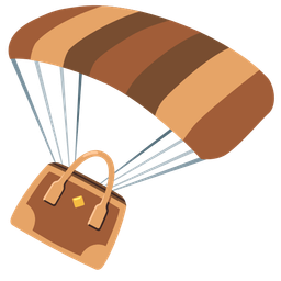 handbag and parachute