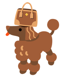 handbag and poodle