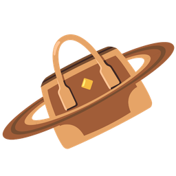 handbag and ringed planet