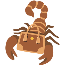 handbag and scorpion