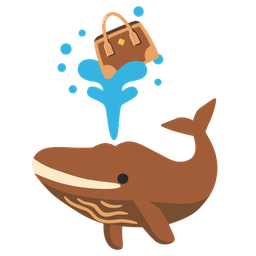 handbag and spouting whale