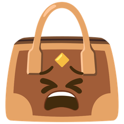 handbag and tired face