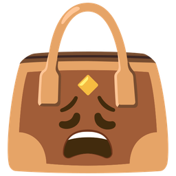 handbag and weary face