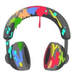 Headphone and Artist palette