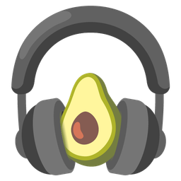 Headphone and Avocado