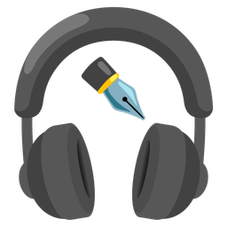 Headphone and Black nib