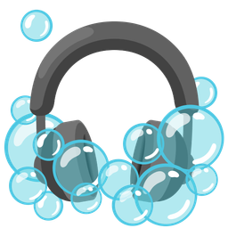 Headphone and Bubbles