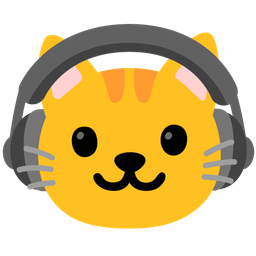 Headphone and Cat face