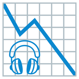 Headphone and Chart decreasing