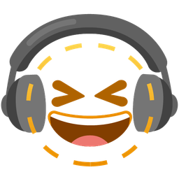 Headphone and Dotted line face
