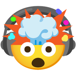 Headphone and Exploding head