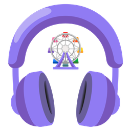 Headphone and Ferris wheel