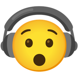 Headphone and Hushed face