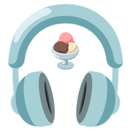 Headphone and Ice cream